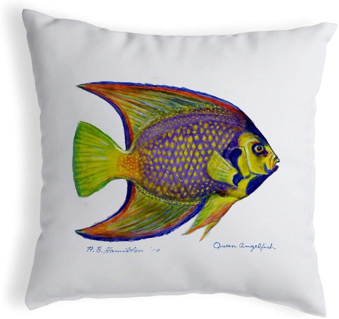 Queen Angelfish Small No Cord Pillow 12x12 Color Graphic