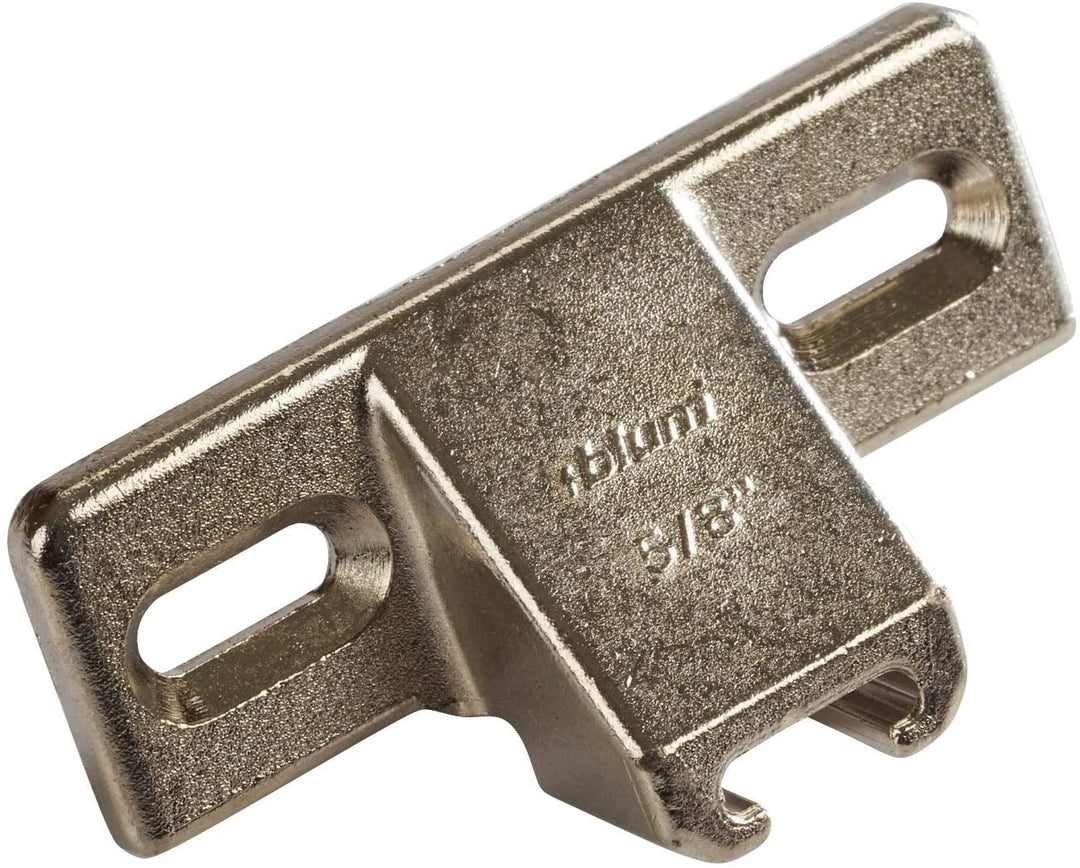 Hardware Metal 5/8 inch Overlay Edge Mount Mounting Plate