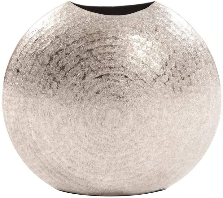 Frosted Silver Metal Vase