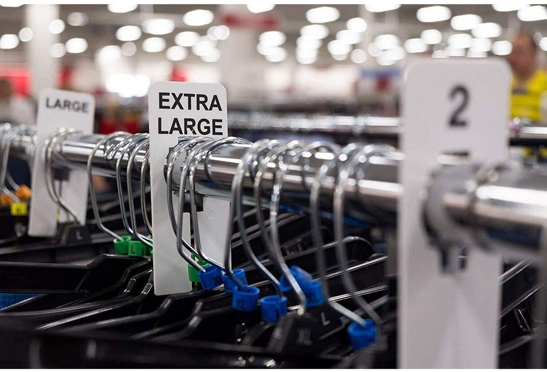 MISC 60x White Blank Rectangle Hanger Dividers Clothing Rack Closet