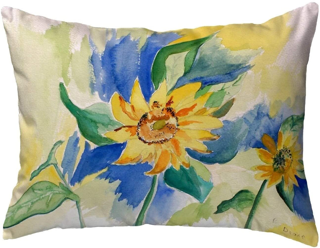 Sunflower Small No Cord Pillow 11x14 Color Graphic Casual