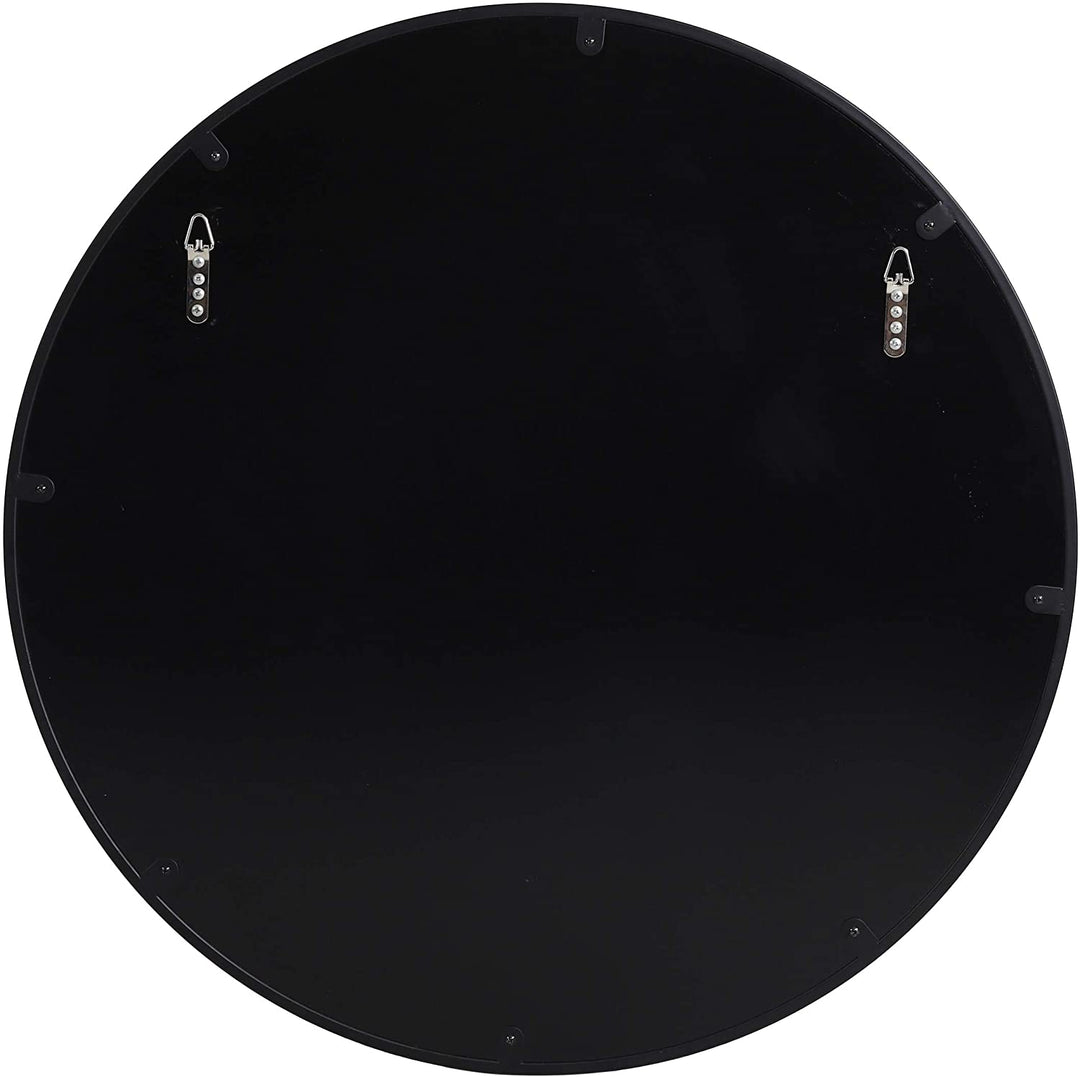 Contemporary Circular Wall Mirror 31 50" H X W 0 78" D Black Modern - Diamond Home USA