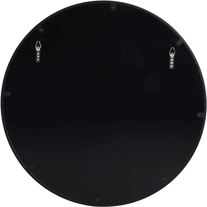 Contemporary Circular Wall Mirror 31 50" H X W 0 78" D Black Modern - Diamond Home USA