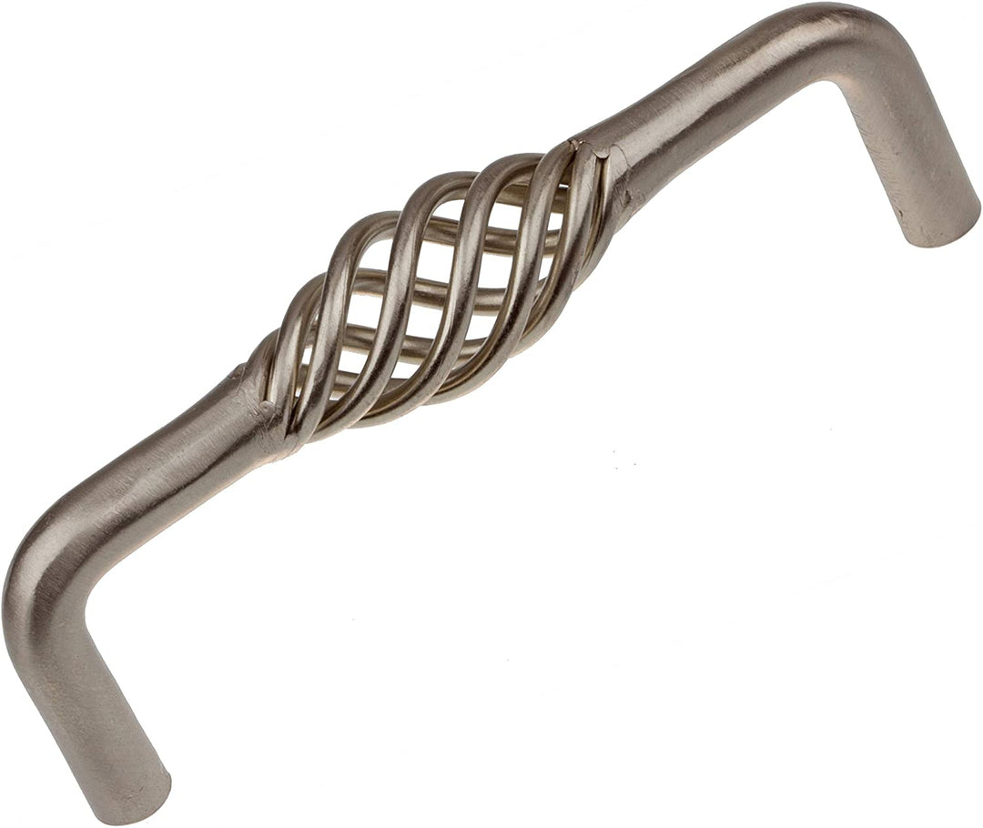3 3/4 inch Screw Center Twisted Birdcage Cabinet Hardware