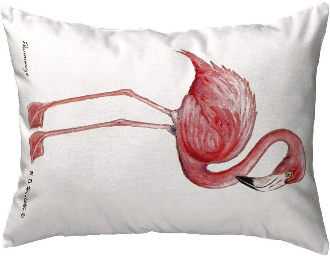 Flamingo Noncorded Pillow 16x20 Color Graphic Nautical