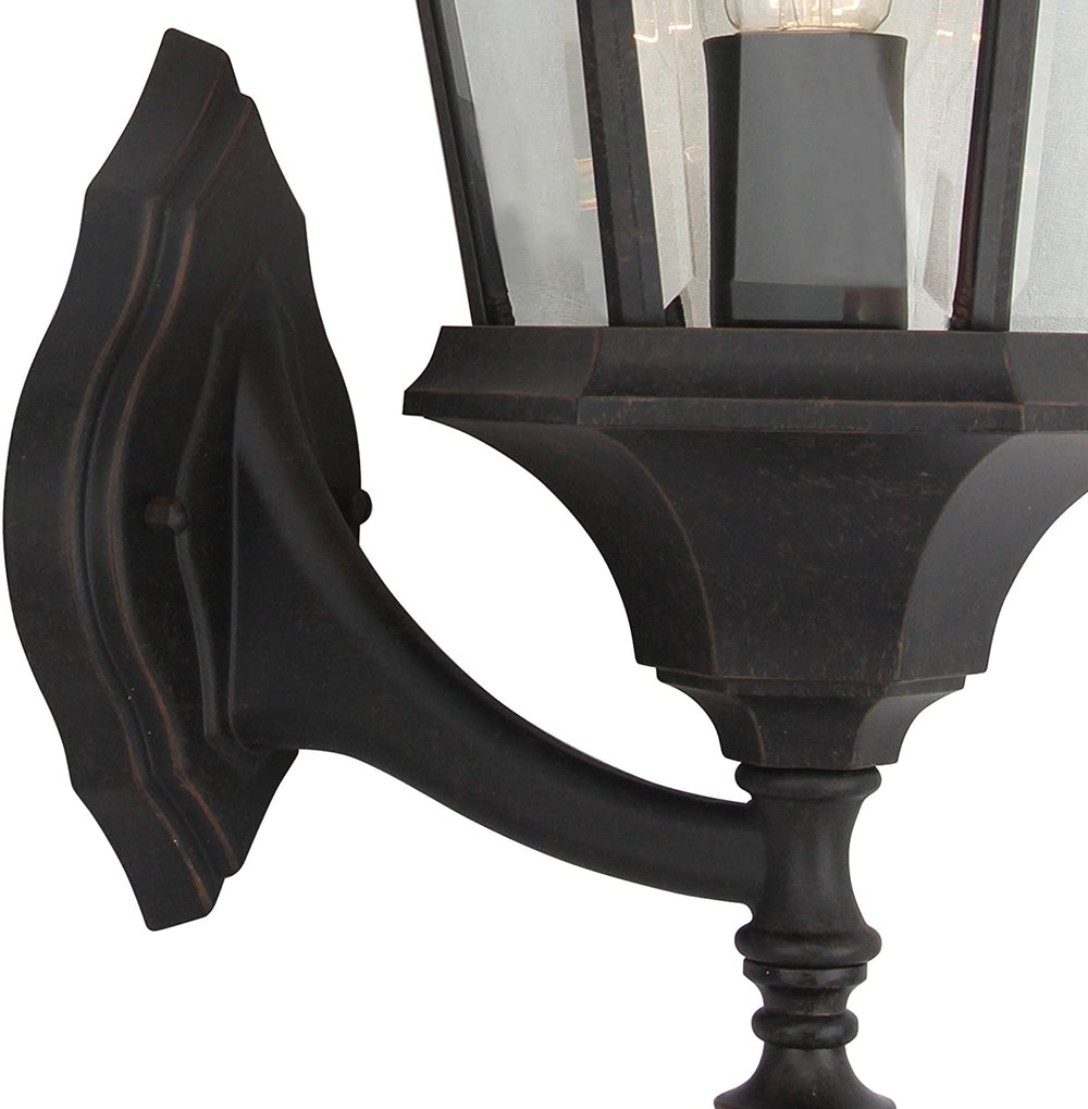 1 Light Outdoor Wall Lantern Oil Rubbed Bronze Traditional Dimmable