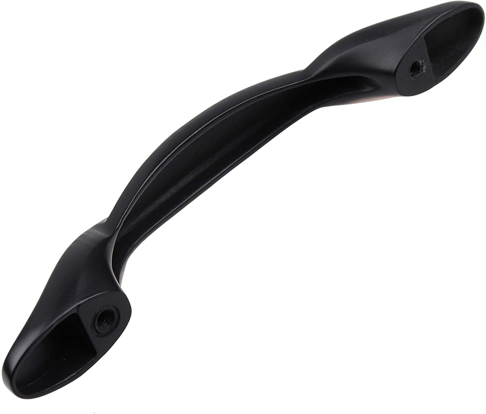 25 Pack 3 inch Center Twisted Cabinet Pull Black Modern Contemporary Zinc Matte - Diamond Home USA