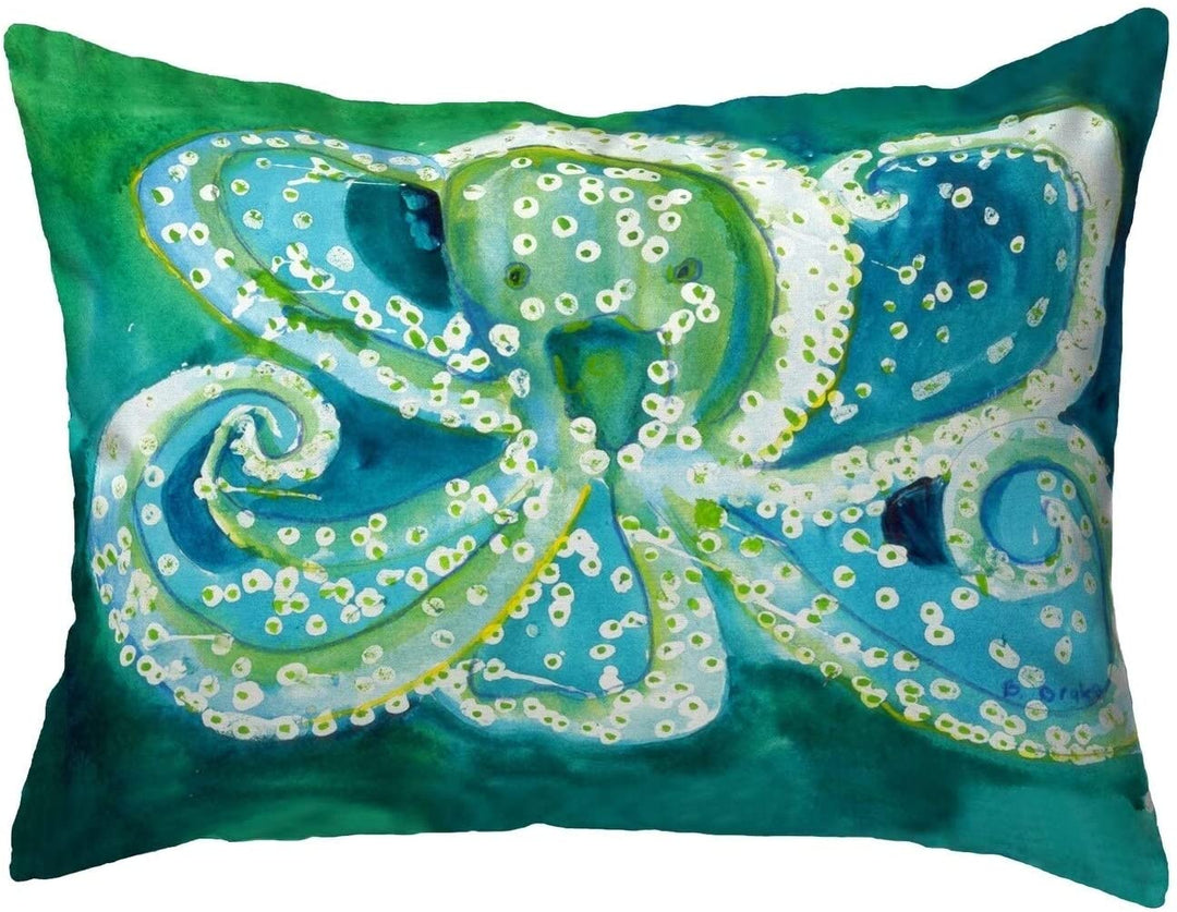 Octopus Small No rd Pillow 11x14 lor Graphic Nautical