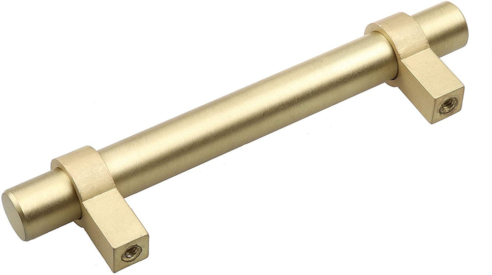 3 75 inch Solid Oil Satin Gold Euro Bar Pulls (Pack 25 Modern Contemporary Metal Finish - Diamond Home USA