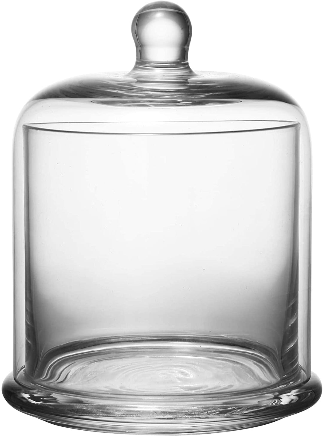 Clear Glass 5 inch X 6 inch Lidded Canister 2