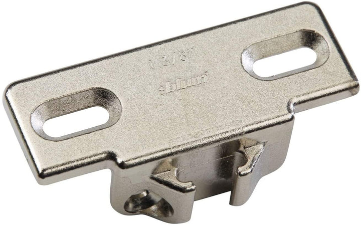 Nickel Finish Metal 3/4 inch Overlay Edge Mount Mounting