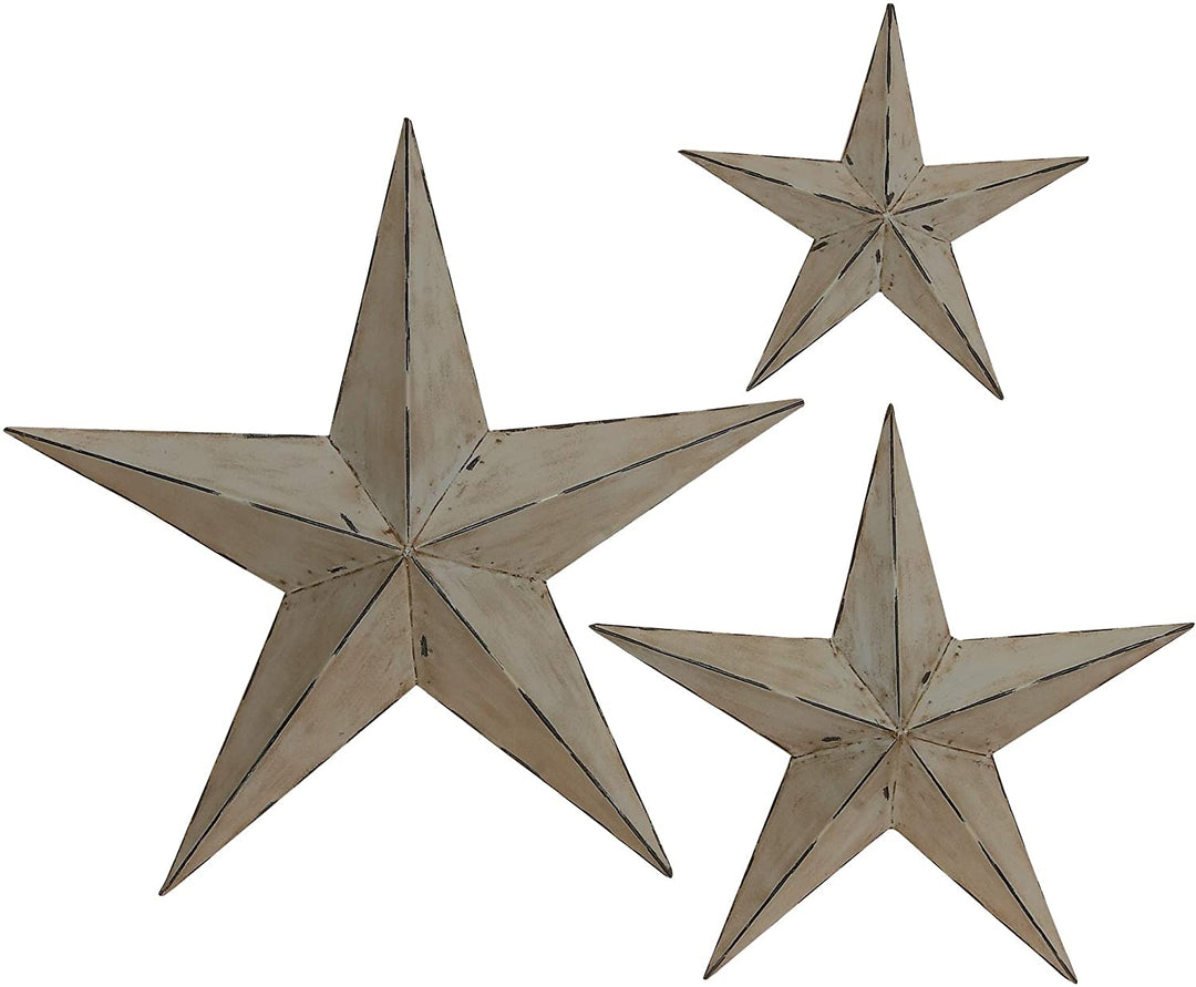 Farmhouse Inspired Distressed Taupe Iron 3D Wall Sculptures (Set 3) Tan Metal - Diamond Home USA