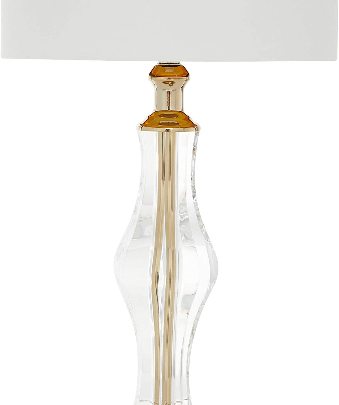 Vintage Clear Gold Buffet Lamp 10" X 26" 10 26 - Diamond Home USA