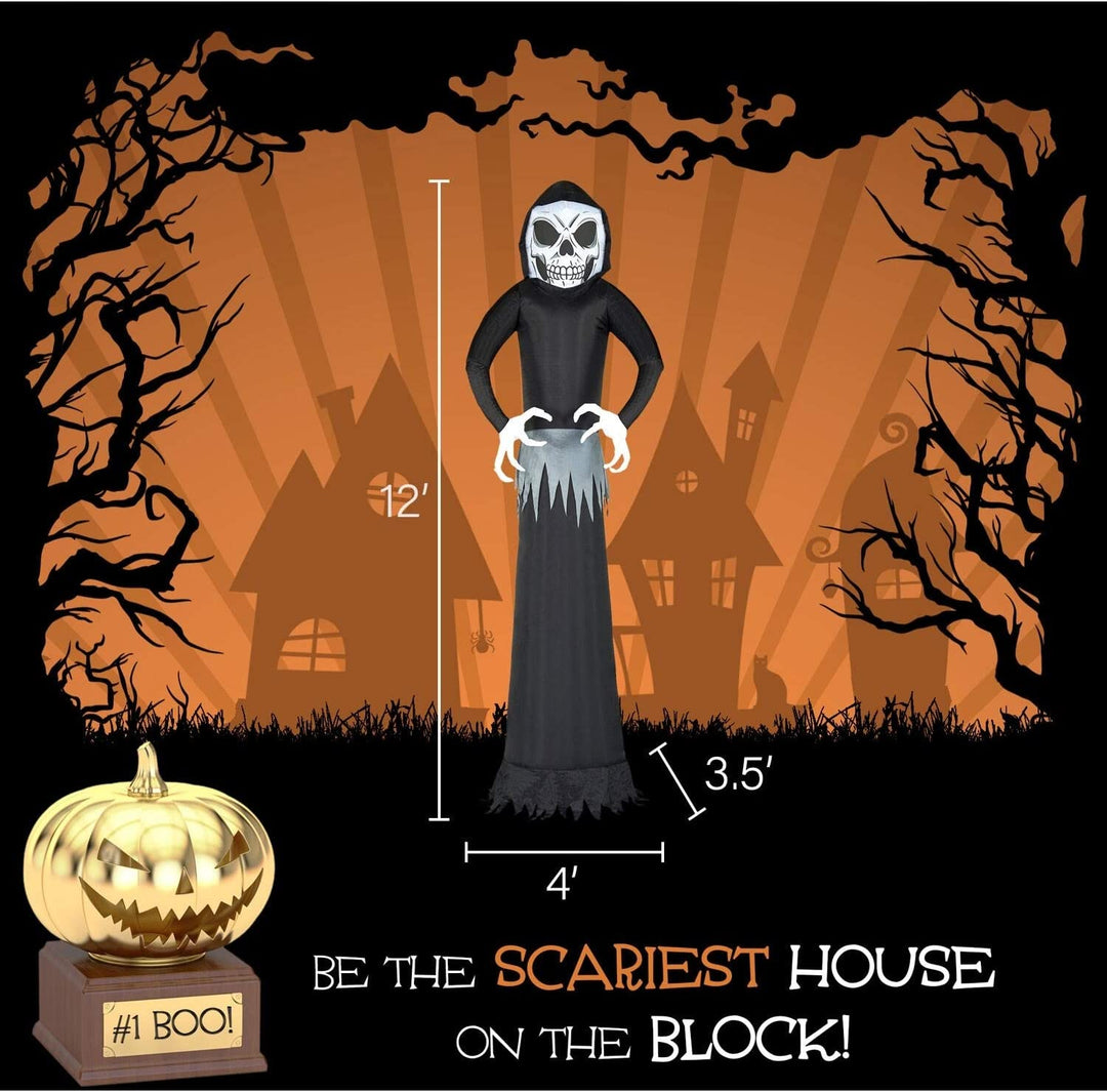 12 ft Inflatable Ghost Lights Color - Diamond Home USA