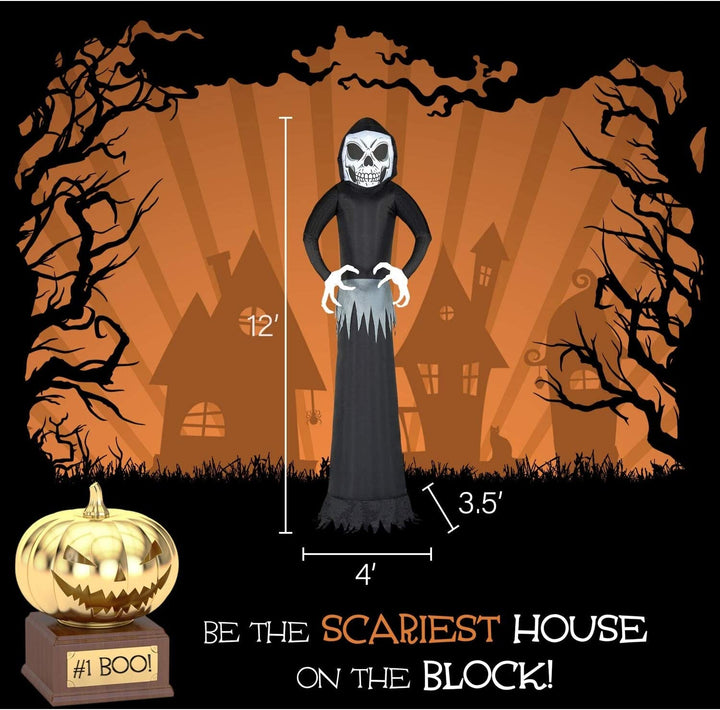 12 ft Inflatable Ghost Lights Color - Diamond Home USA