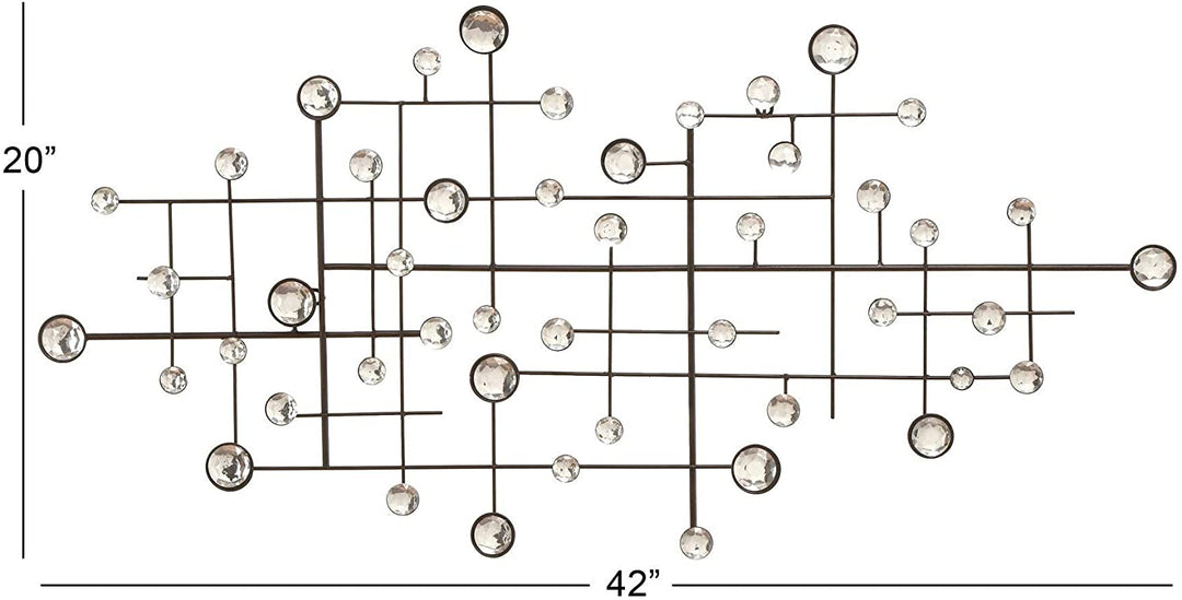 Metal Glass Bead Decor Glam