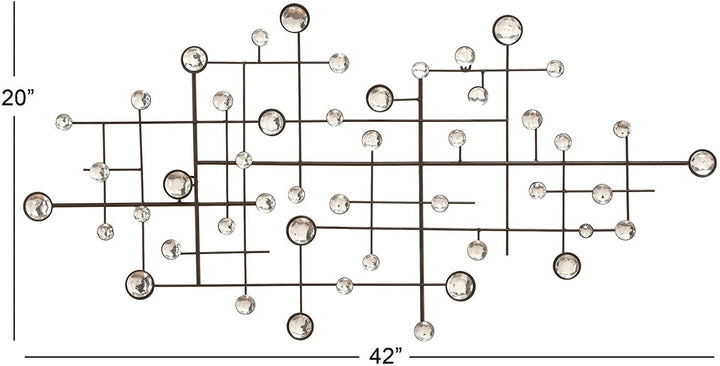 Metal Glass Bead Decor Glam