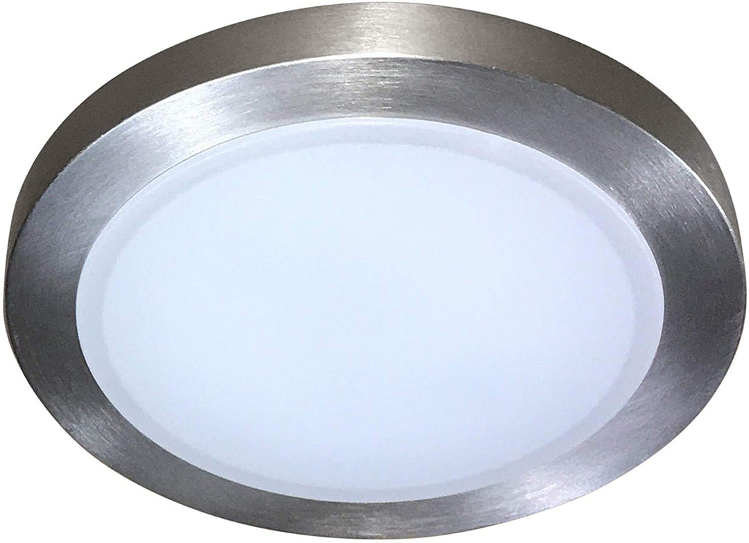 1 Light Integrated Led Flush Mount Ceiling Light Brushed