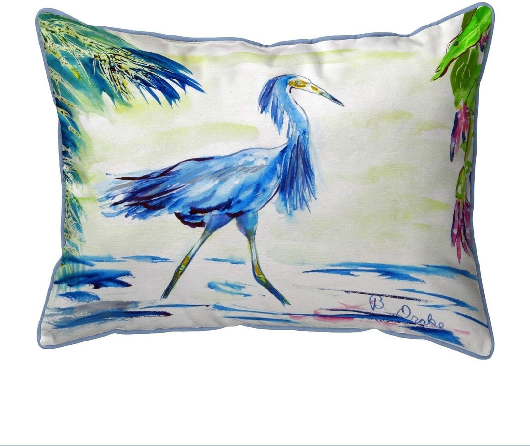 Blue Small Pillow 11x14 Color Graphic Nautical Coastal