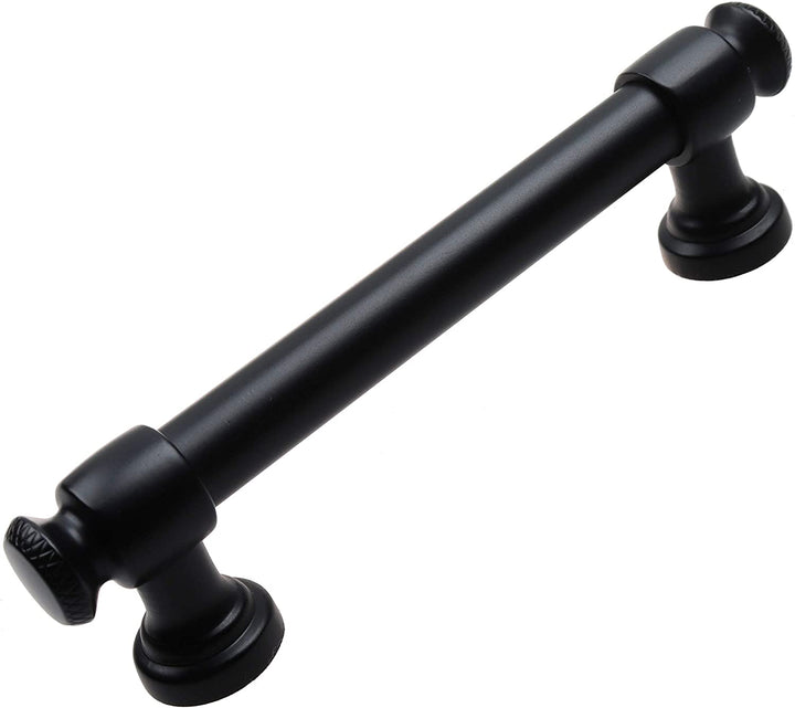 5 pk 3 3/4 Center Matte Black Classic Euro Cabinet Pulls