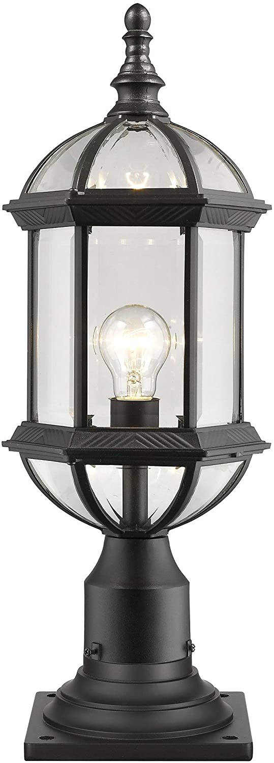 Outdoor Pier Mount Light Clear Bulbs