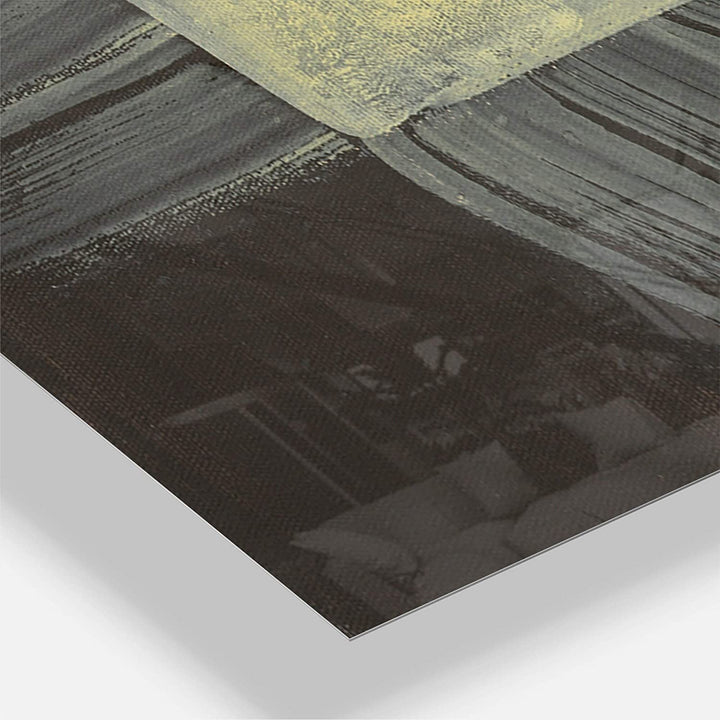 Gold Geometric Tapestry Ii' Glam 3 Panels Oversized Wall Clock 36 Wide X 28 High Panels Gold Modern Contemporary Rectangular Steel Finish Battery - Diamond Home USA