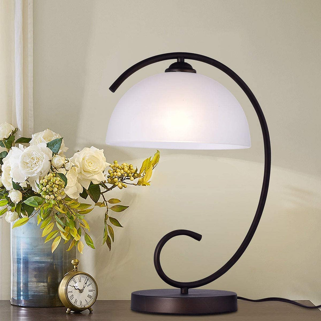 Antique Bronze Table Lamp Brown Modern