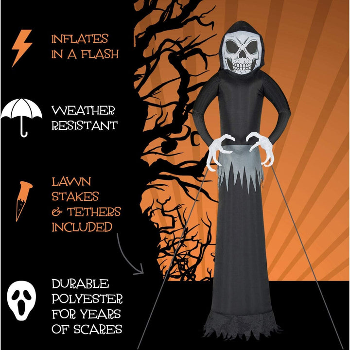 12 ft Inflatable Ghost Lights Color - Diamond Home USA