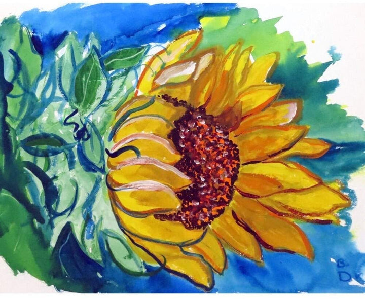Sunflower Door Mat 18x26 Color Modern Contemporary Rectangle