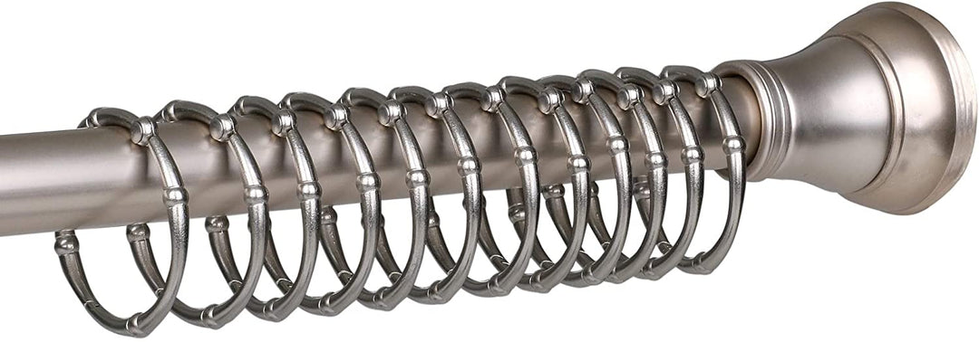 Shower Curtain Rings Rustproof Brushed Nickel Metal