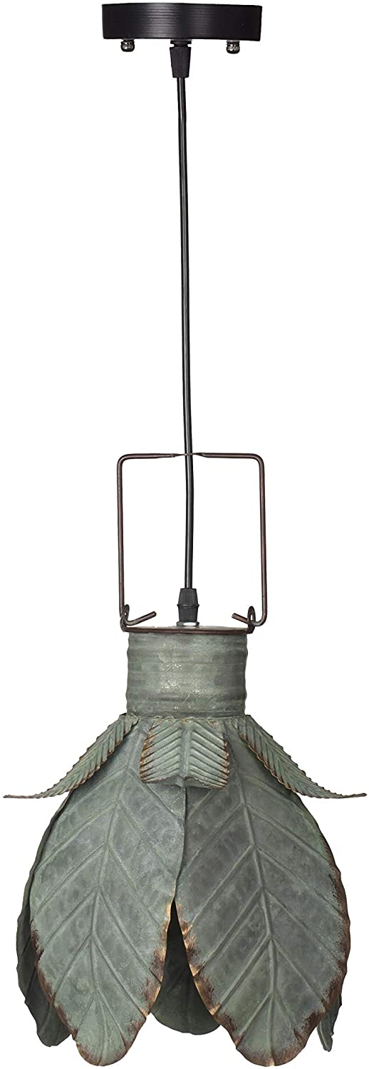 Iron Petal Ceiling Pendant 10 5x11 Inches Modern