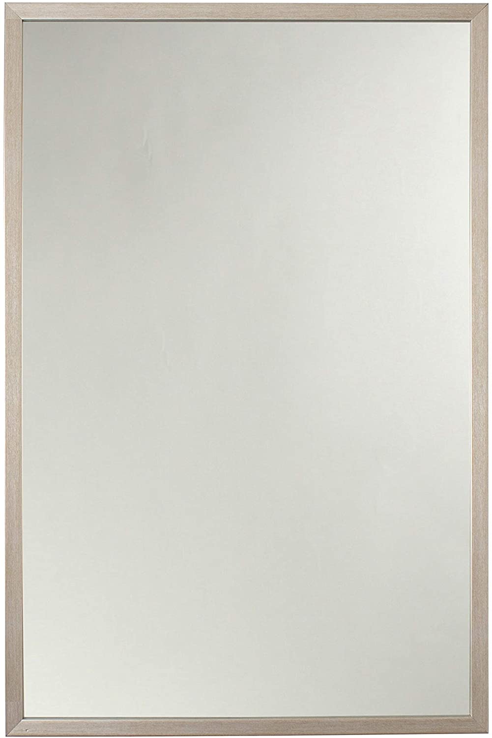 Silver Wall Mounted Accent Mirror Includes Hardware - Diamond Home USA