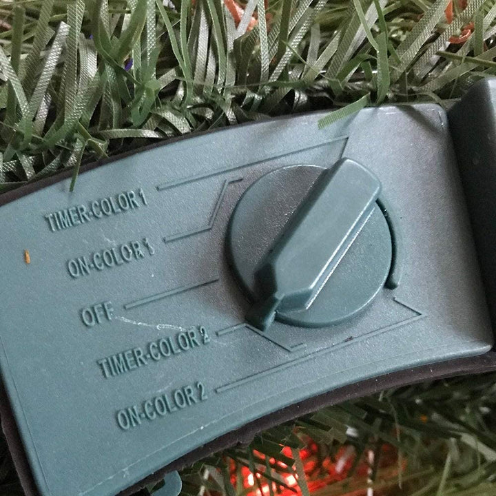 9' Mixed Mountain B/o Garland W/Warm White Led Lights - Diamond Home USA