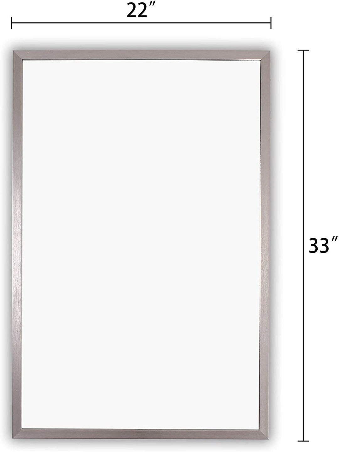 Chrome Wall Mounted Accent Mirror Includes Hardware - Diamond Home USA