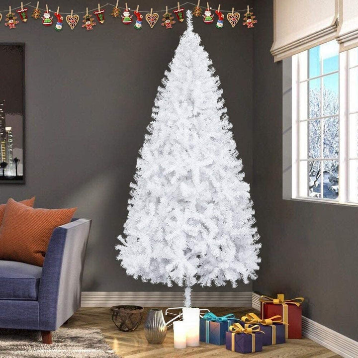 7ft Artificial White Christmas Tree Branches Stand PVC
