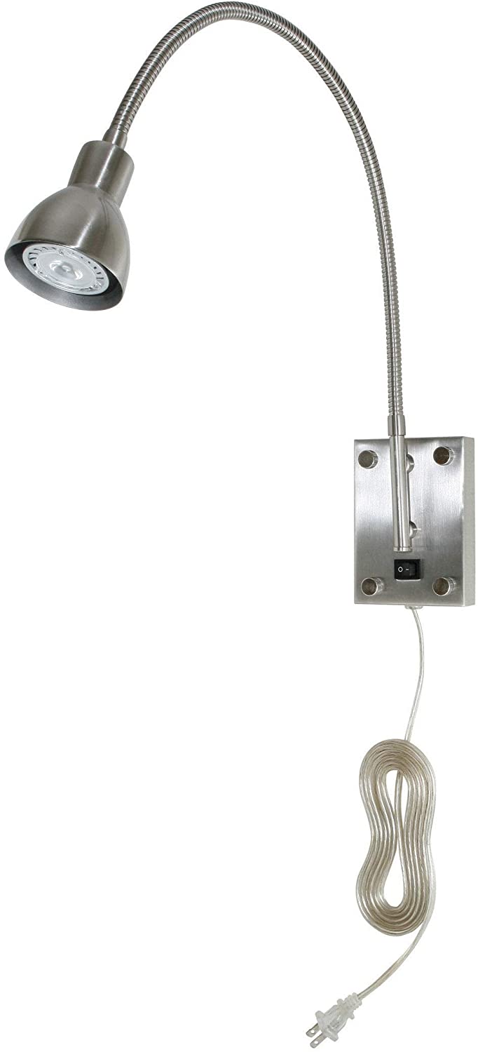 Brushed Steel 120 volt 3 watt 4000 kelvin Led Gooseneck