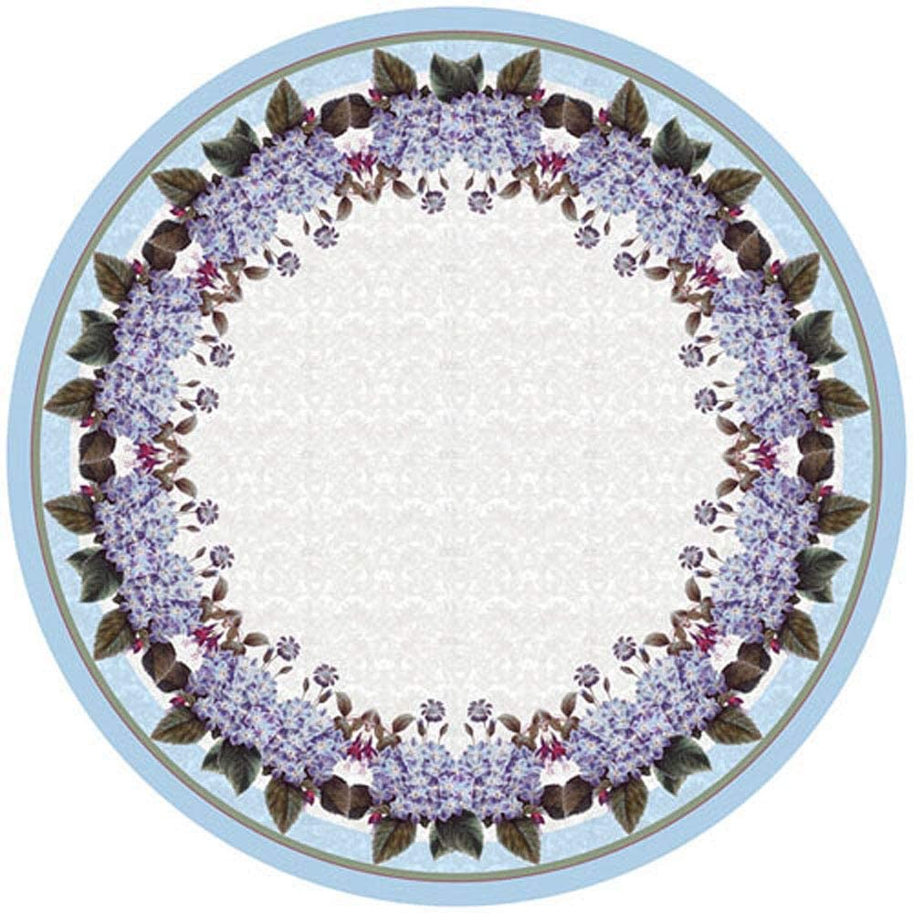 Hydrangea 58 inch Round Tablecloth Color Polyester - Diamond Home USA