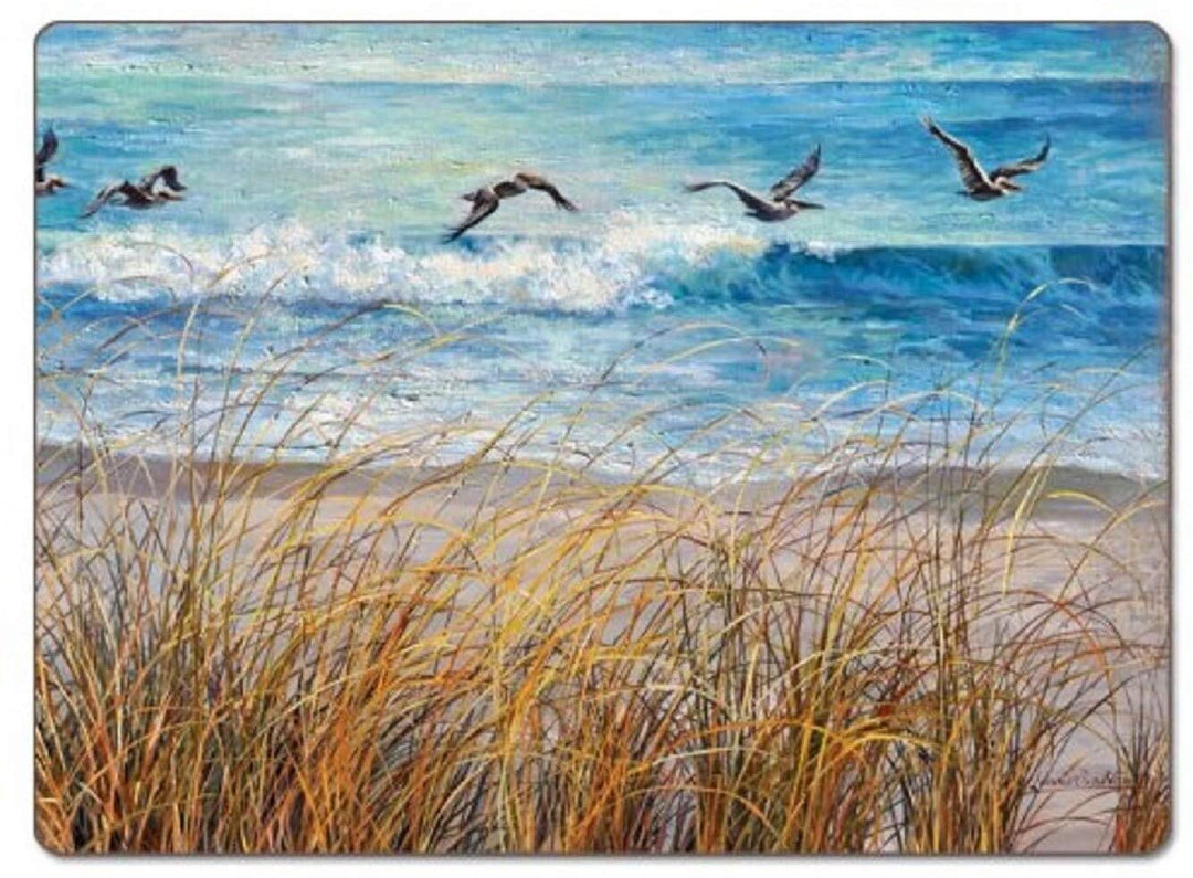 Beach Watch Hardboard Placemat Set 2 Color Casual