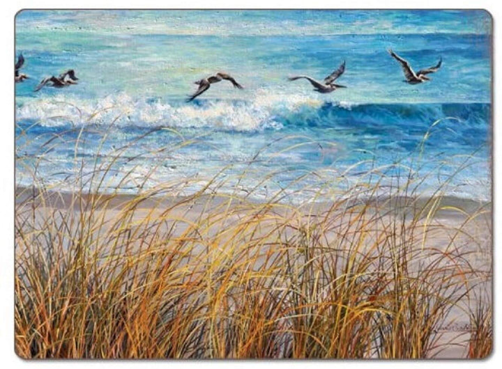 Beach Watch Hardboard Placemat Set 2 Color Casual