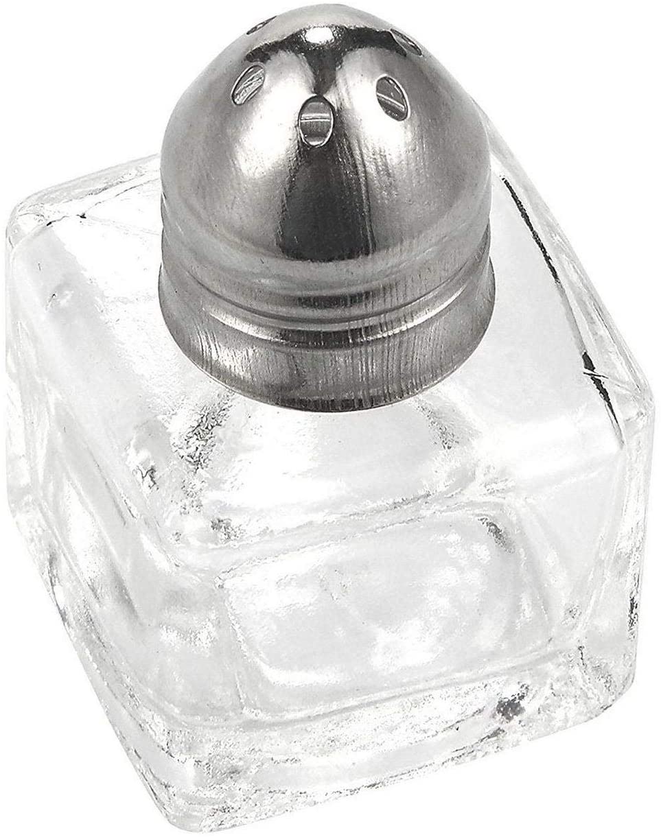 24x Mini Salt Pepper Shakers Set Glass Kitchenware Transparent 0 5 Oz Clear 8 More Pieces - Diamond Home USA