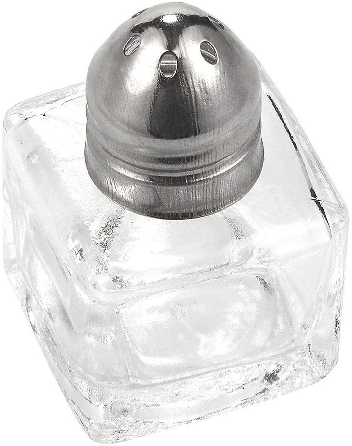 24x Mini Salt Pepper Shakers Set Glass Kitchenware Transparent 0 5 Oz Clear 8 More Pieces - Diamond Home USA
