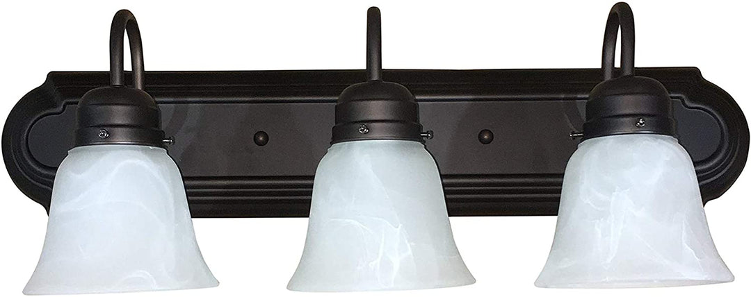3 Light Vanity Light Oil Rubbed Bronze Black Modern