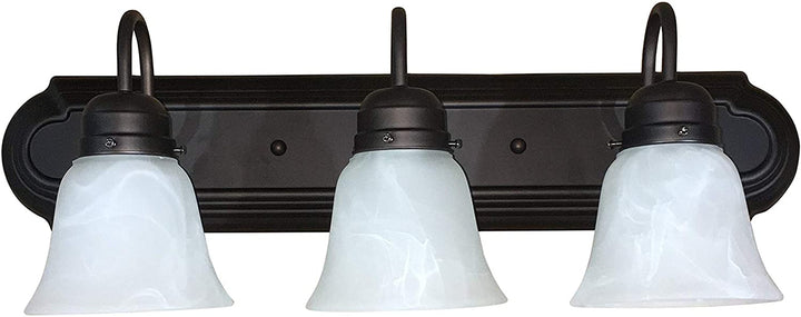 3 Light Vanity Light Oil Rubbed Bronze Black Modern