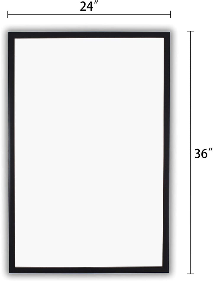 Black Wall Mounted Accent Mirror Includes Hardware - Diamond Home USA