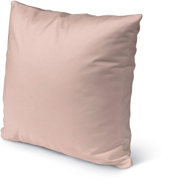 Dusty Pink Indoor|Outdoor Pillow by 18x18 Pink Modern Contemporary Polyester Removable Cover