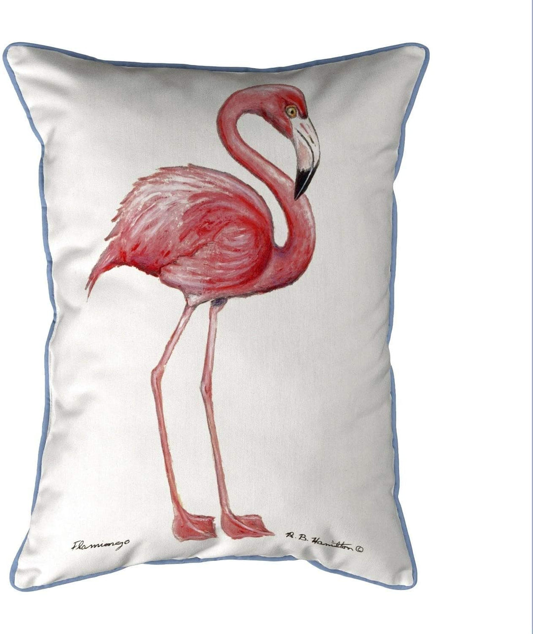Flamingo Extra Large Zippered Pillow 20x24 Color Graphic