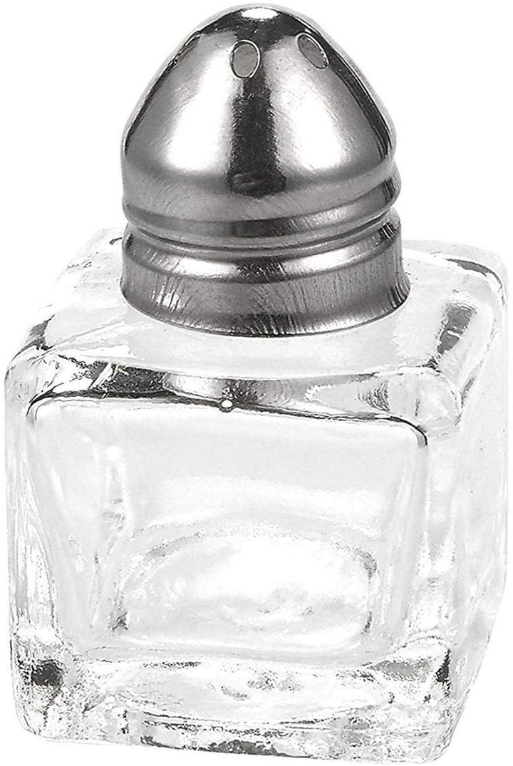 24x Mini Salt Pepper Shakers Set Glass Kitchenware Transparent 0 5 Oz Clear 8 More Pieces - Diamond Home USA