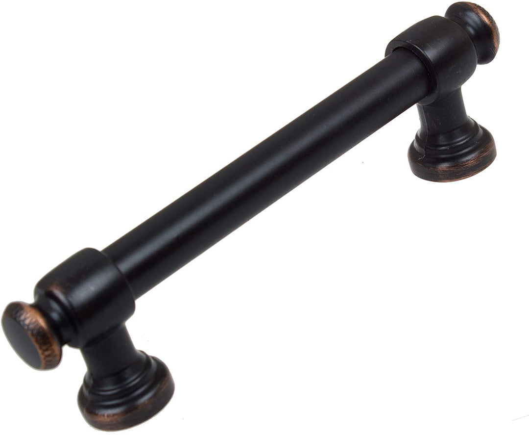 5 Pack 3 3/4 Cc Classic Oil Rubbed Bronze Euro Bar Pulls