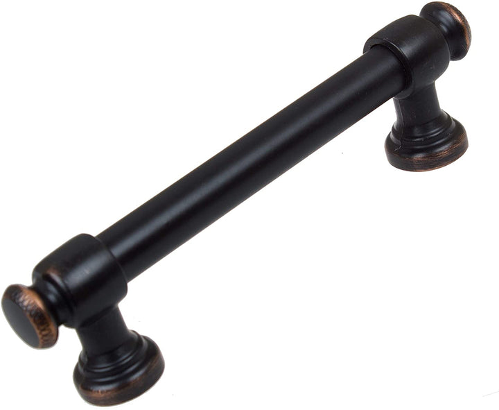 5 Pack 3 3/4 Cc Classic Oil Rubbed Bronze Euro Bar Pulls