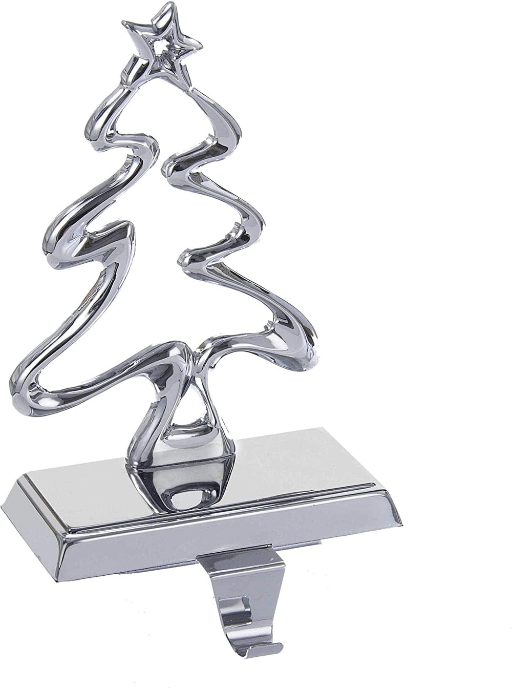 7 5 inch Metal Tree Stocking Holder Silver - Diamond Home USA